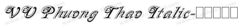 VU Phuong Thao Italic字体转换